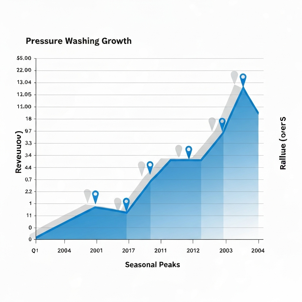 Pressure washing revenue growth chart